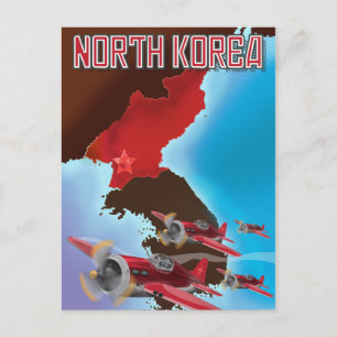 北朝鮮ビンテージ旅行ポスター ポストカード