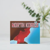 北朝鮮ビンテージ旅行ポスター ポストカード (スタンド正面)
