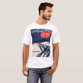 北朝鮮ビンテージ旅行ポスター Tシャツ (正面フル)
