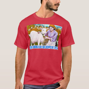 北朝鮮プロパガンダヤギ Tシャツ