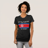 北朝鮮人は秘密裏にやるんです…。 Tシャツ (正面フル)