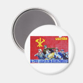 北朝鮮共産党パーティーポスター マグネット (正面/裏面)