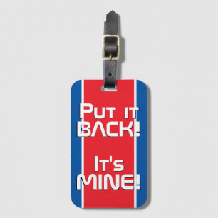 北朝鮮国おもしろい旗 ラゲッジタグ