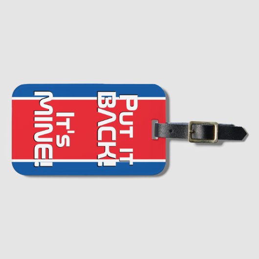 北朝鮮国おもしろい旗 ラゲッジタグ (正面横)