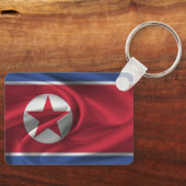 北朝鮮国旗のキーチェーン キーホルダー (正面)