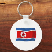 北朝鮮国旗のキーチェーン キーホルダー (正面)