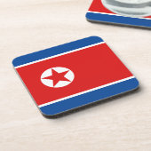 北朝鮮国旗のコースター コースター (左側)