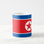 北朝鮮国旗のセラミック製マグカップ コーヒーマグカップ (中央)