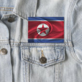 北朝鮮国旗のボタン 缶バッジ (インサイチュ)