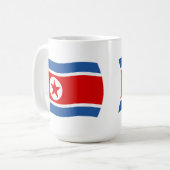 北朝鮮国旗のマグカップ コーヒーマグカップ (正面左)