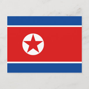 北朝鮮国旗ポストカード ポストカード