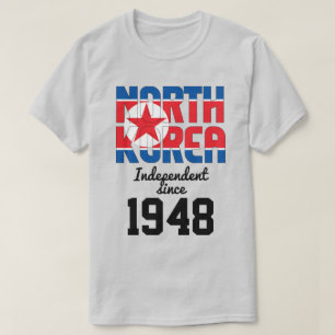 北朝鮮国旗独立お祝い Tシャツ