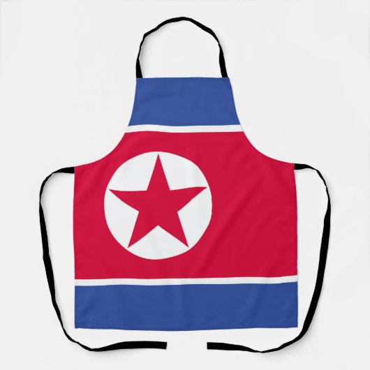 北朝鮮国旗 エプロン (正面)