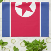 北朝鮮国旗 キッチンタオル (折り畳み)