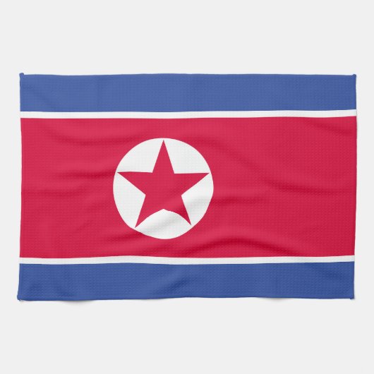 北朝鮮国旗 キッチンタオル (横)