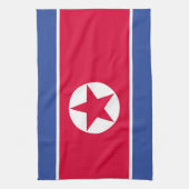 北朝鮮国旗 キッチンタオル (縦)