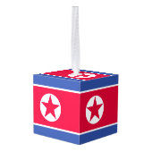 北朝鮮国旗 キューブオーナメント (裏面アングル)