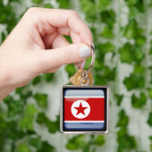 北朝鮮国旗 キーホルダー (手)