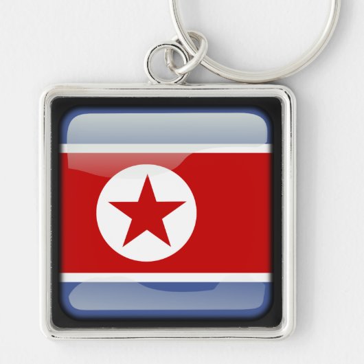 北朝鮮国旗 キーホルダー (正面)