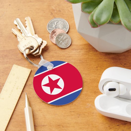 北朝鮮国旗 キーホルダー (デスク)