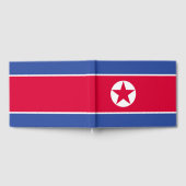 北朝鮮国旗 ゲストブック (全面)