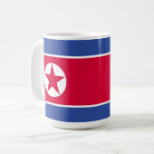 北朝鮮国旗 コーヒーマグカップ (正面左)