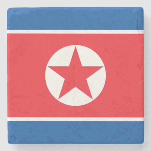 北朝鮮国旗 ストーンコースター (正面)