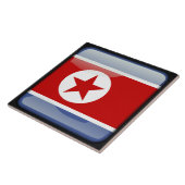 北朝鮮国旗 タイル (側面)