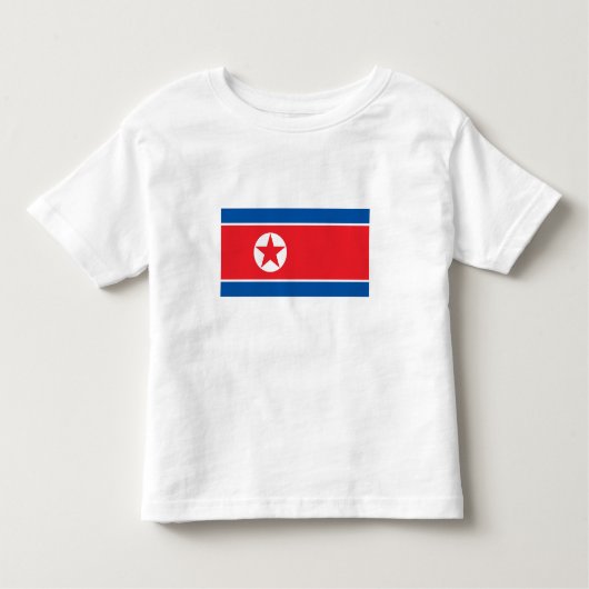 北朝鮮国旗 トドラーTシャツ (正面)