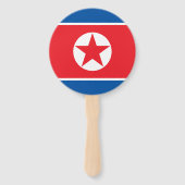 北朝鮮国旗 ハンドファン (裏面)