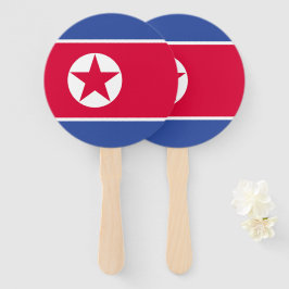 北朝鮮国旗 ハンドファン