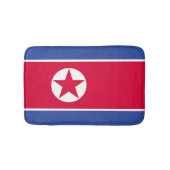 北朝鮮国旗 バスマット (正面)