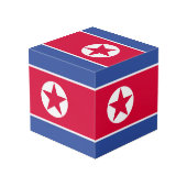 北朝鮮国旗 フォトキューブ (裏面アングル)