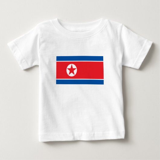 北朝鮮国旗 ベビーTシャツ (正面)