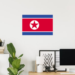 北朝鮮国旗 ポスター