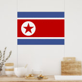 北朝鮮国旗 ポスター (キッチン)