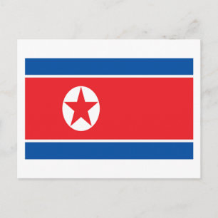 北朝鮮国旗 ポストカード