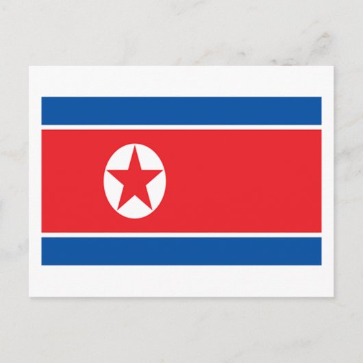 北朝鮮国旗 ポストカード (正面)