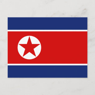 北朝鮮国旗 ポストカード