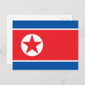 北朝鮮国旗 ポストカード (正面/裏面)