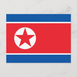 北朝鮮国旗 ポストカード