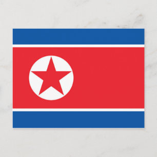 北朝鮮国旗 ポストカード