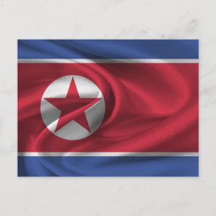 北朝鮮国旗 ポストカード