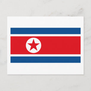 北朝鮮国旗 ポストカード