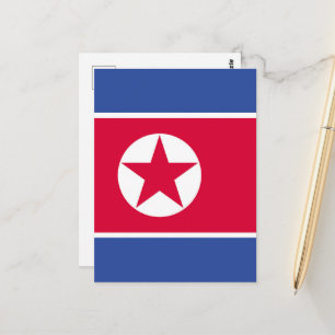 北朝鮮国旗 ポストカード