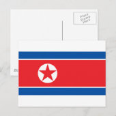 北朝鮮国旗 ポストカード (正面/裏面)