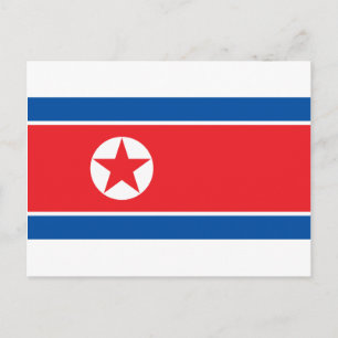 北朝鮮国旗 ポストカード