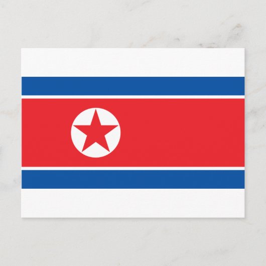 北朝鮮国旗 ポストカード (正面)
