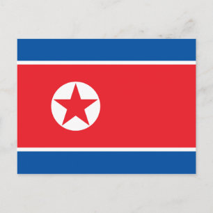 北朝鮮国旗 ポストカード