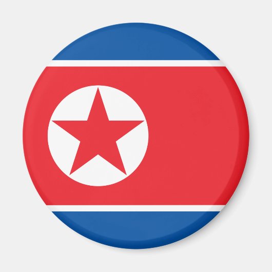 北朝鮮国旗 マグネット (正面)